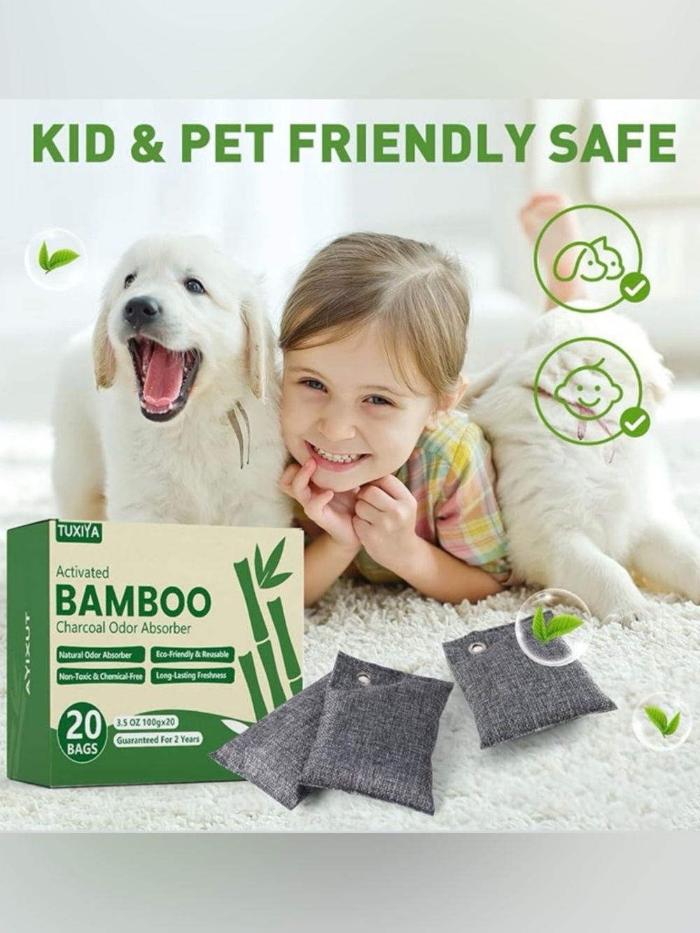 Activated Bamboo Charcoal Bags (1) - Picture 3 of 4